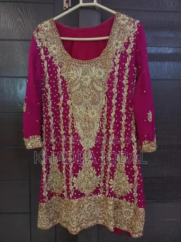 Elegant Pink-Red Bridal Lehenga with Multiple Size Options