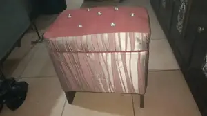 Photo - Rustic Chinyot Wooden Stool - Natural Furniture Accent