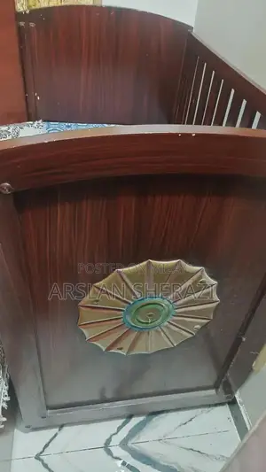 Photo - Sturdy Wooden Baby Cot - Excellent Condition