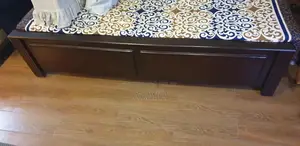 Comfortable Double Bed with Mattress and Writing Table Set