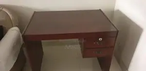 Comfortable Double Bed with Mattress and Writing Table Set