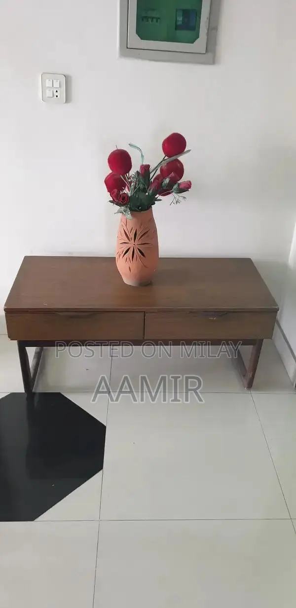 Comfortable Double Bed with Mattress and Writing Table Set