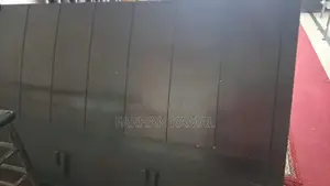 Double Bed Frame with Partial Headboard and New Mattress