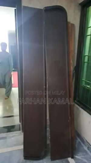 Double Bed Frame with Partial Headboard and New Mattress