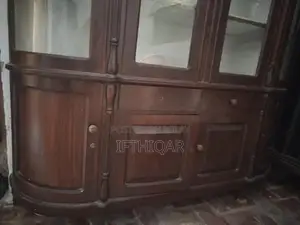 Chinoti 4-Door Wooden Showcase with 2 Drawers and 4 Cabinets