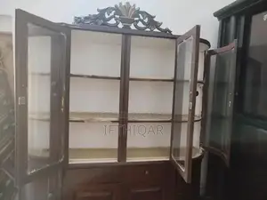 Chinoti 4-Door Wooden Showcase with 2 Drawers and 4 Cabinets