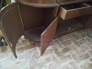 Chinoti 4-Door Wooden Showcase with 2 Drawers and 4 Cabinets