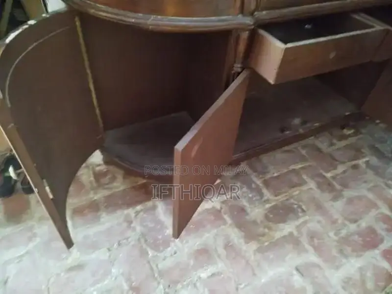 Chinoti 4-Door Wooden Showcase with 2 Drawers and 4 Cabinets