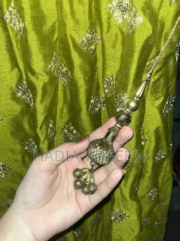 Green Maroon Party Wear Frock with Golden Embroidery and Dupatta