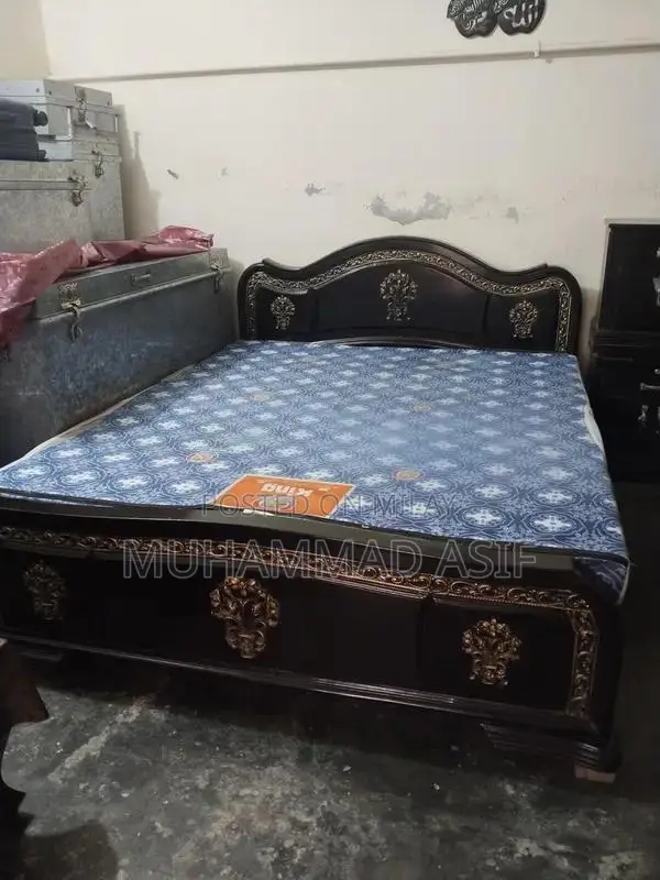 Complete Double Bed Set with Mattress and Dressing