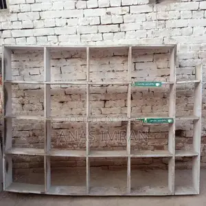 Wooden Store Counter and Rack Set for Retail Spaces