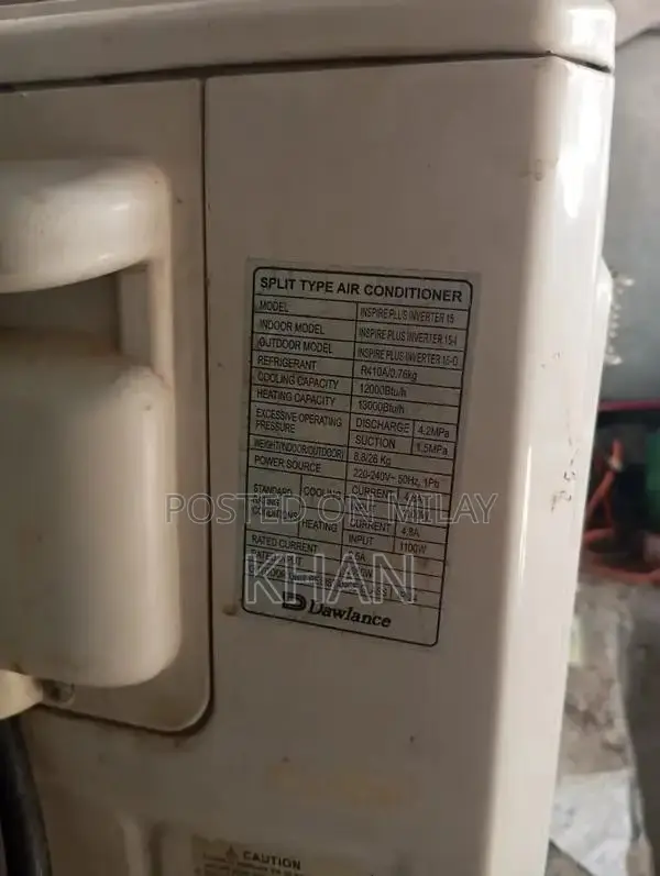 Dawlance 1 Ton Split Air Conditioner - Efficient Cooling Solution