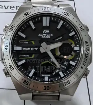 Casio Edifice Men's Analog Stainless Steel Sports Watch with Original