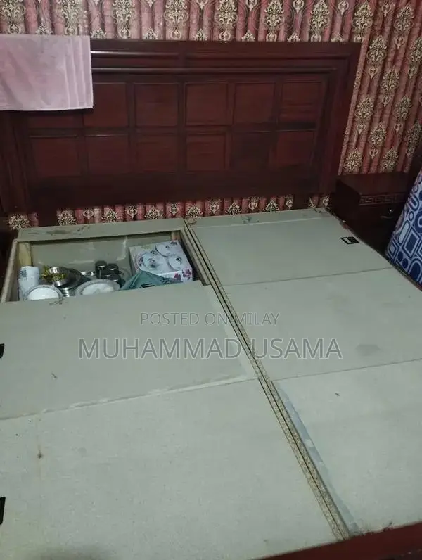 Sturdy Double Bed Frame with Chipboard Construction
