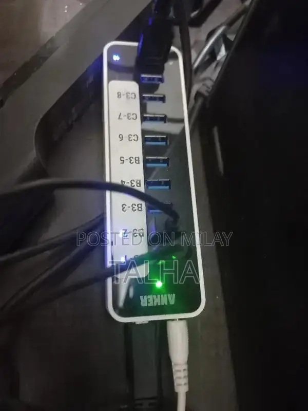 10-Port USB 3.0 High-Speed Data Transfer Hub