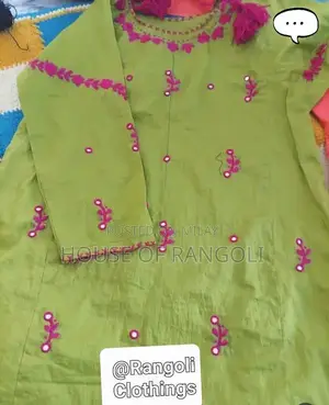 2pc Cotton Linen Lawn Embroidered Fabric Set