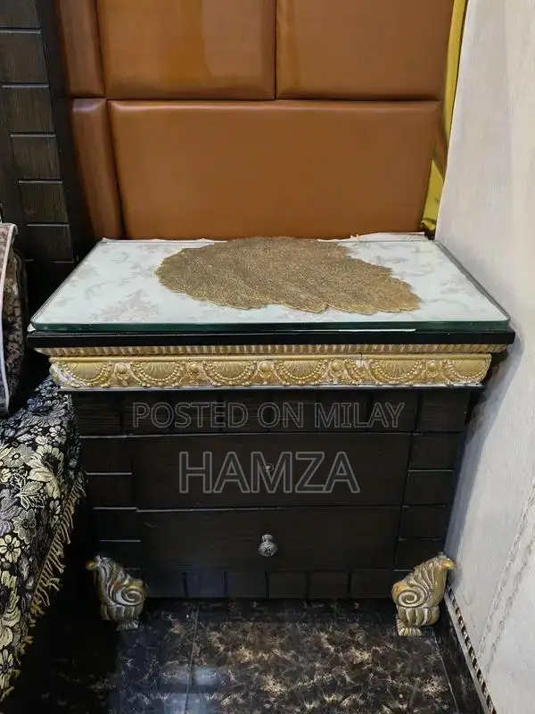 Bedroom Furniture Set - Bed, Dressing Table, and Side Tables