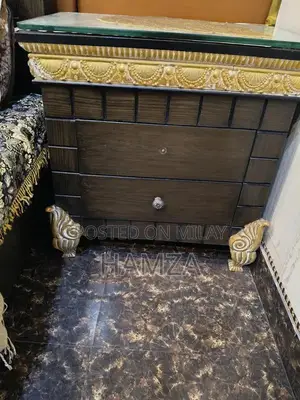 Bedroom Furniture Set - Bed, Dressing Table, and Side Tables