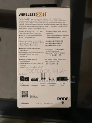Rode Wireless Go II Microphone System for Cameras and Phones