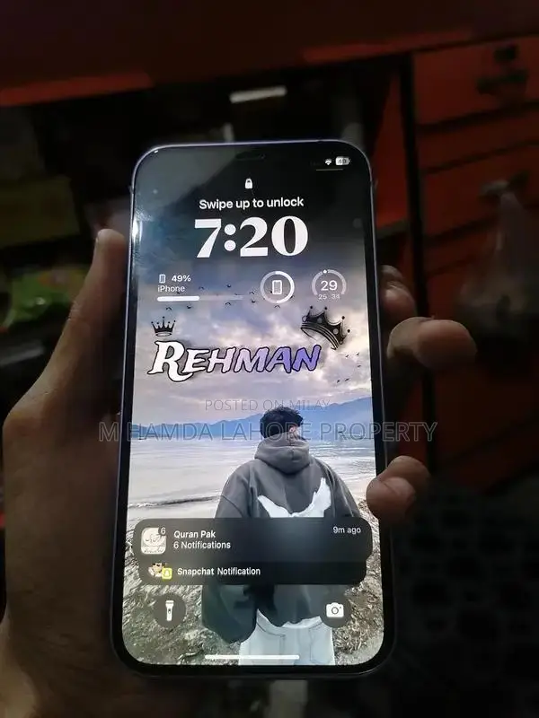 128GB Apple Smartphone with Original Box and High Battery Health