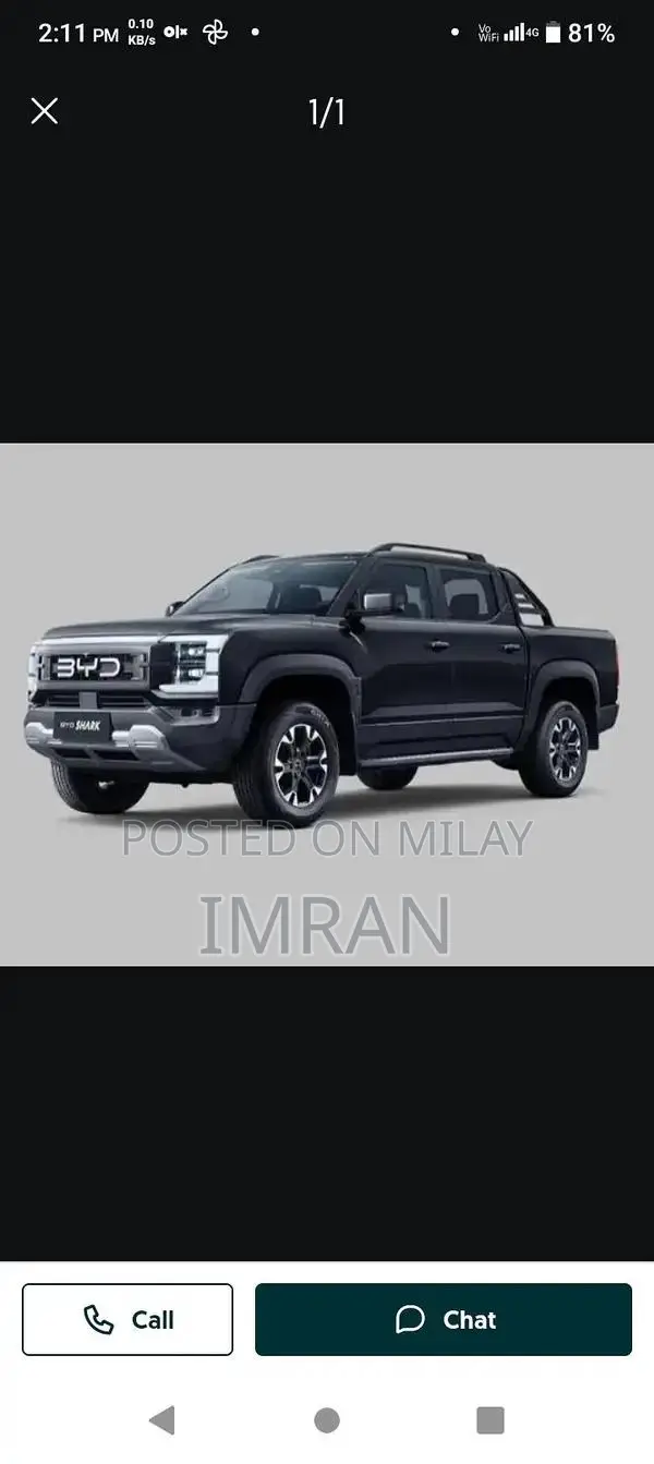 BYD SHARK Electric SUV - Black Performance Model