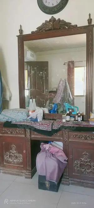 Wooden Dressing Table with Front and Back Board Damage