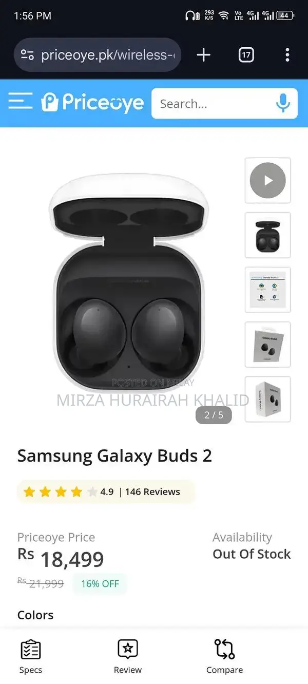Samsung Galaxy Wireless Earbuds 2 - Compact Bluetooth Headphones