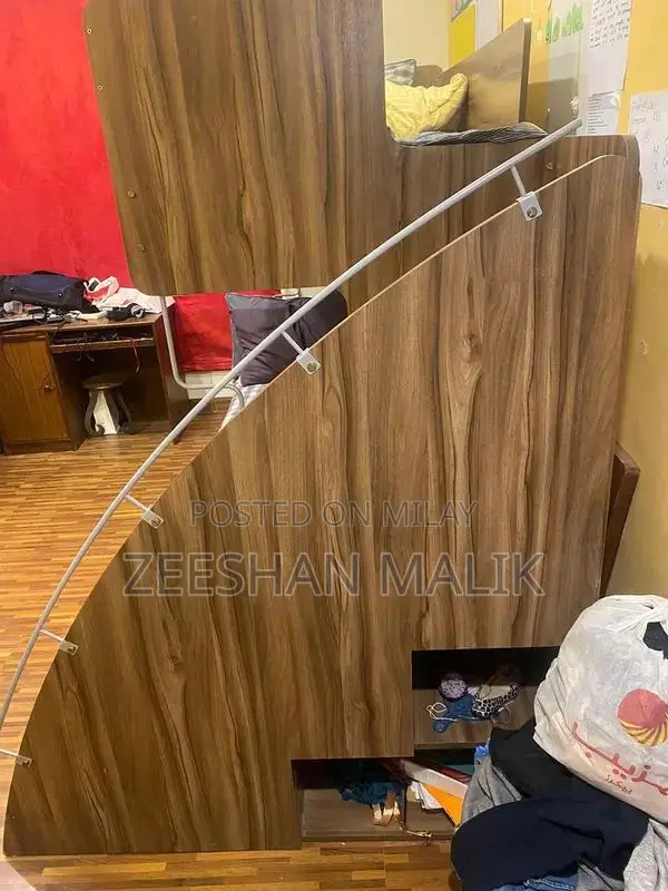 Kids Wooden Bunk Bed with Two Mattresses