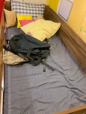 Kids Wooden Bunk Bed with Two Mattresses