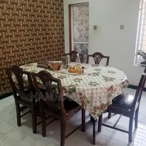 Wooden Dining Table with 5 Matching Chairs