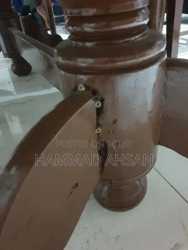 Wooden Dining Table with 5 Matching Chairs