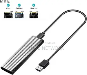 Photo - Dual Protocol M.2 NVMe/SATA SSD Enclosure USB 3.1 10Gbps