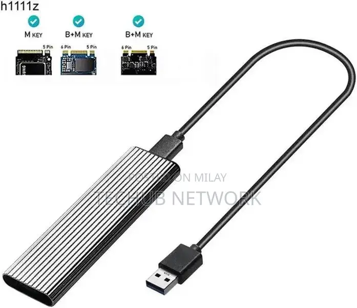 Dual Protocol M.2 NVMe/SATA SSD Enclosure USB 3.1 10Gbps