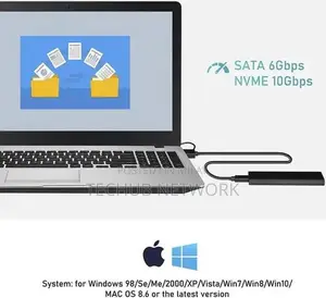 Dual Protocol M.2 NVMe/SATA SSD Enclosure USB 3.1 10Gbps