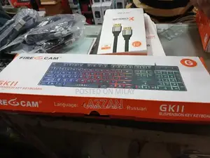 Photo - RGB Keyboard and Gaming Mouse with Multicolor Lighting