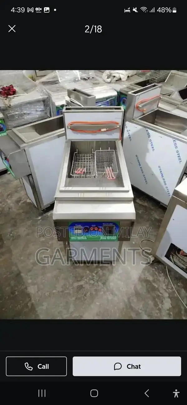 Commercial Kitchen Fryer, Tandoor Oven, and Cheese Crusher Set