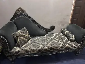 Complete Bedroom Set with Bed, Side Tables, Dressing, and Showcase