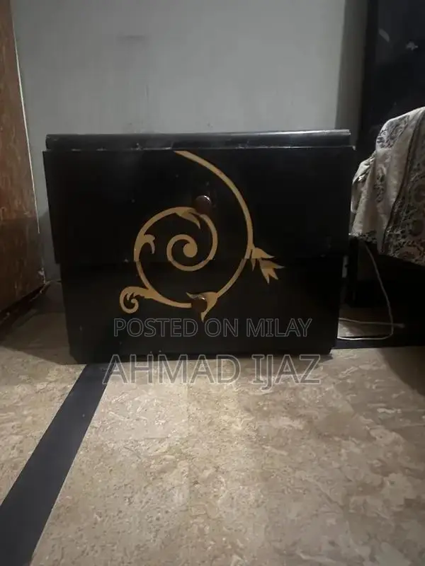 Complete Bedroom Set with Bed, Side Tables, Dressing, and Showcase