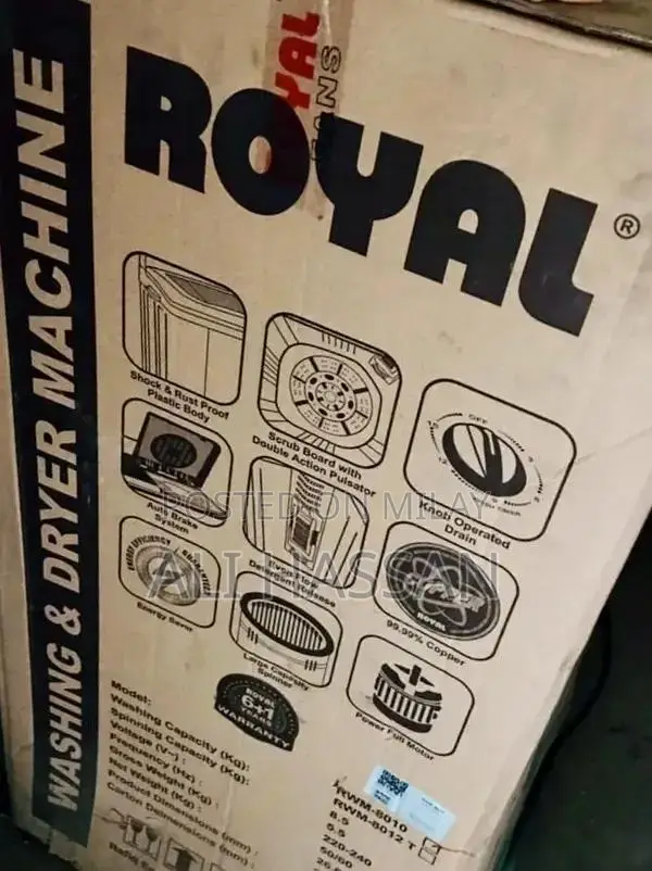 Royal Washing Machine RWM-8010 - Brand New Box Pack