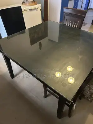 Solid Wood Dining Table with 4 Seat Capacity