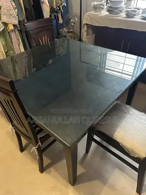 Solid Wood Dining Table with 4 Seat Capacity