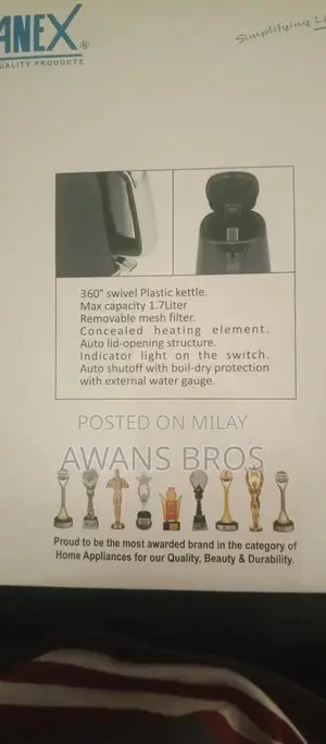 Photo - Electric Kettle AG-4065 - Household Kitchen Appliance