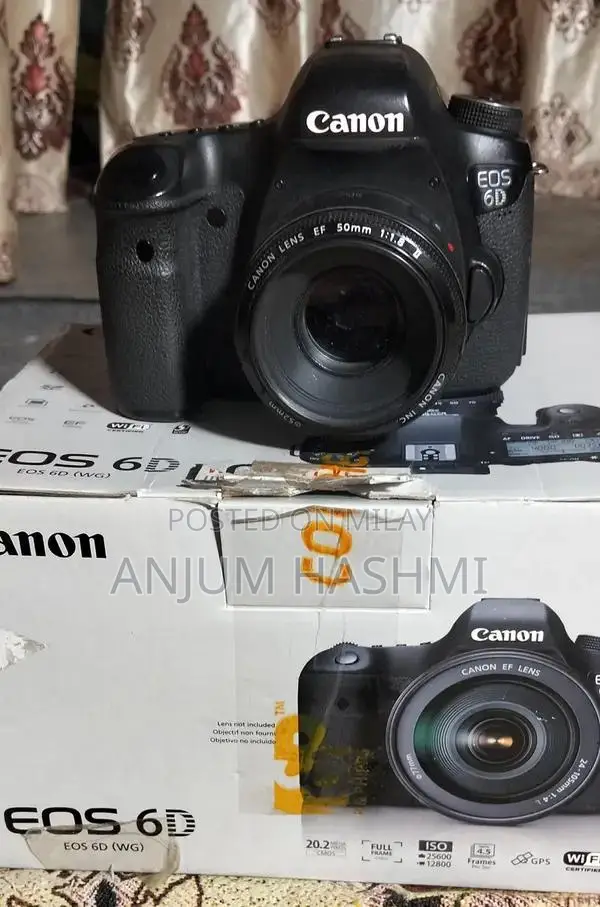 Canon 6D DSLR Camera with 24-70mm Lens and 50mm EF Lens
