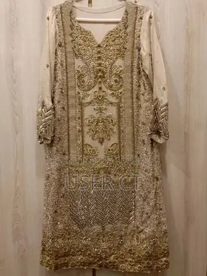 Gold Faraz Manan Inspired Hand-Embellished Dress Shirt