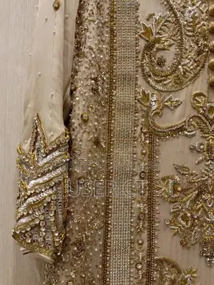 Gold Faraz Manan Inspired Hand-Embellished Dress Shirt