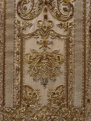 Gold Faraz Manan Inspired Hand-Embellished Dress Shirt