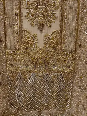 Gold Faraz Manan Inspired Hand-Embellished Dress Shirt