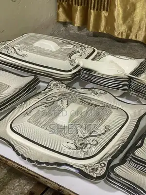 Photo - 72-Piece Melamine Plastic Dinner Set with 8 Plates and Bowls