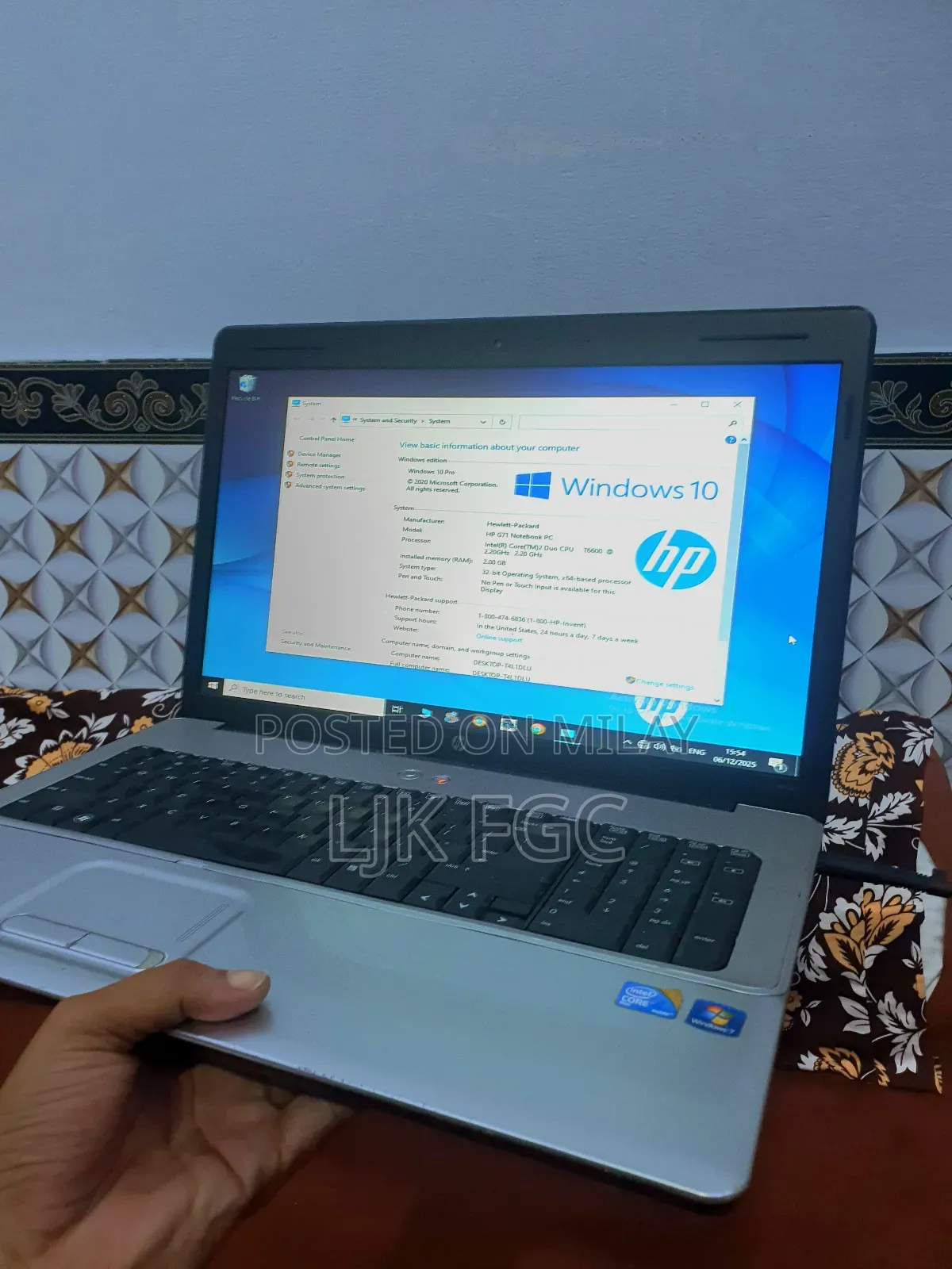 Laptop HP G71T 2GB Intel Core 2 Duo HDD 140GB