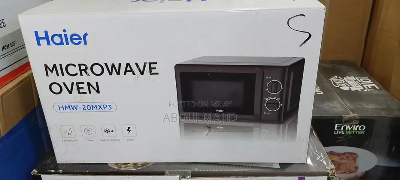 Haier 20L Countertop Microwave Oven, Compact Kitchen Appliance